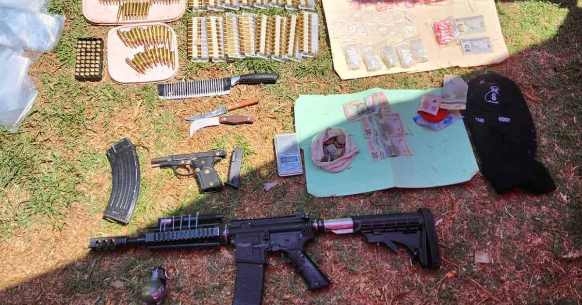 Detienen a 5 de ‘Los Gastones’, con armas largas y una granada