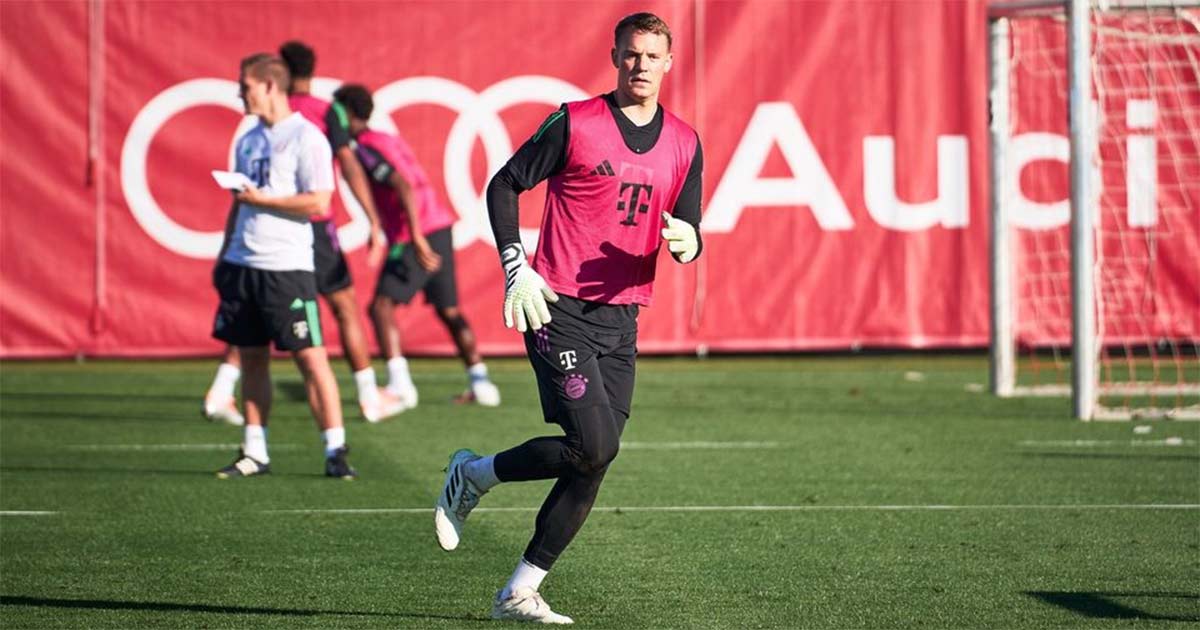 Buenas noticias para el Bayern Múnich; Neuer entrena con el grupo