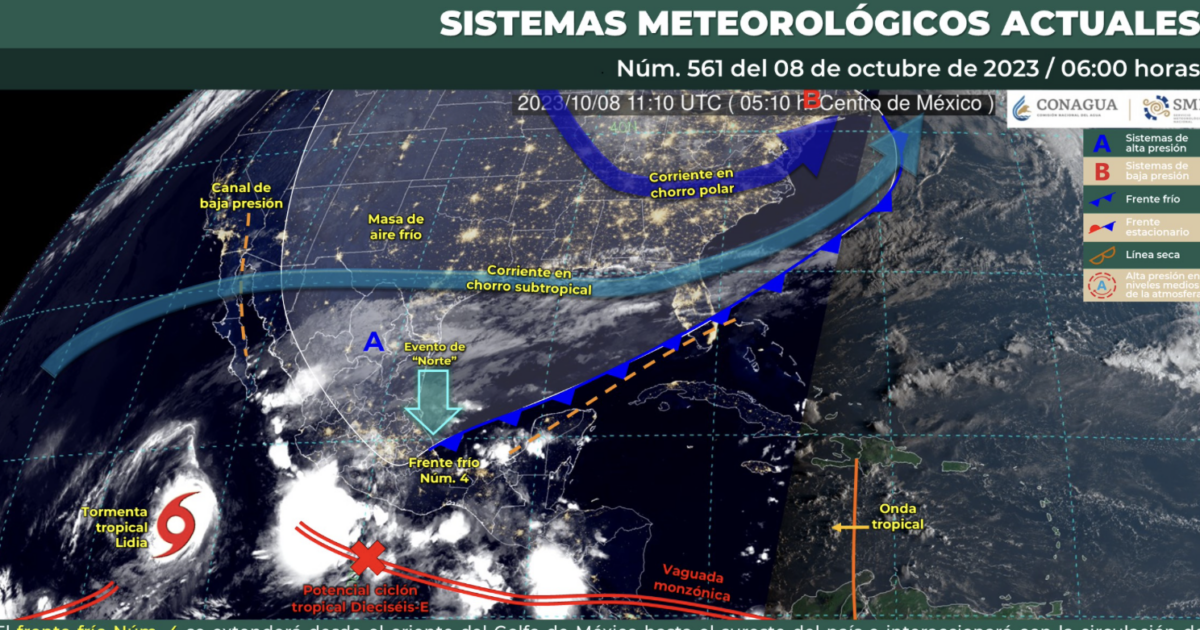 Lluvias, viento ¿y qué más viene para México? Checa aquí el pronóstico del clima