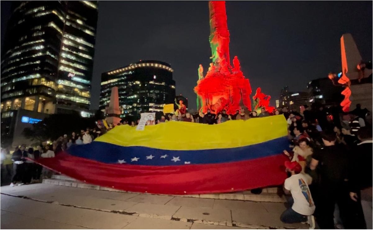 Nicolás Maduro: Venezolanos protestan en el Ángel de la Independencia contra su victoria