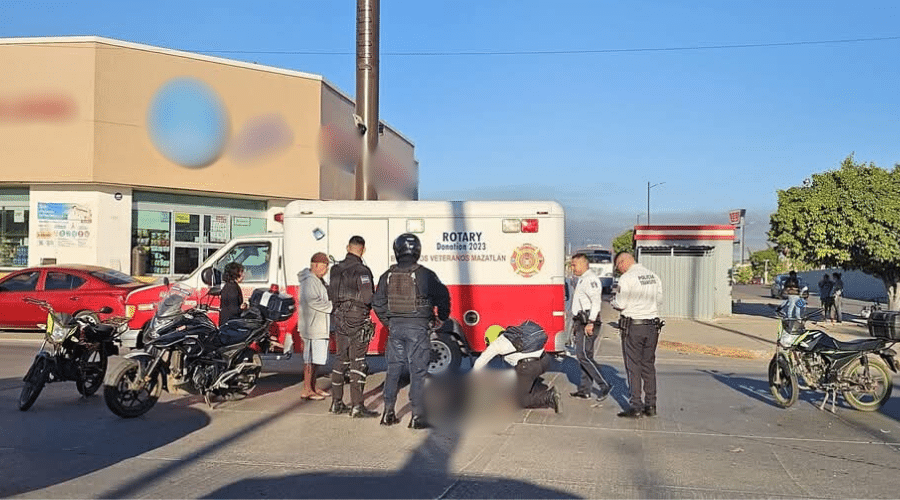 Fuertes accidentes de motocicleta este martes en Mazatlán dejan un muerto y tres lesionados