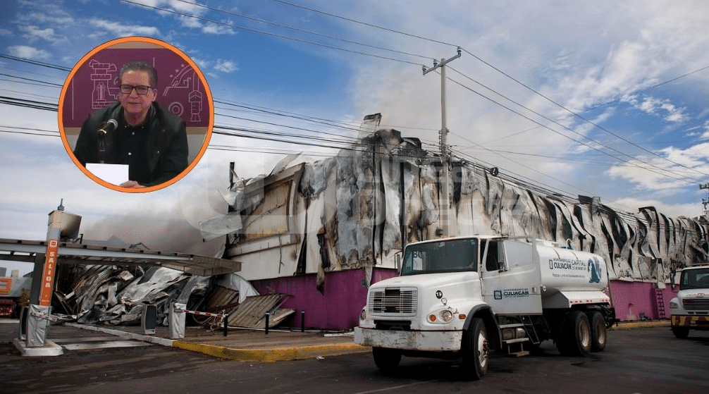 Gobierno de Sinaloa agradece a Bomberos y PC por sofocar incendio en plaza Cinépolis de Culiacán