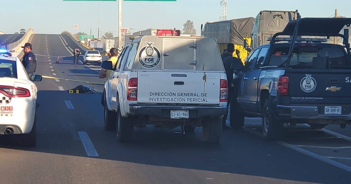 Hombre pierde la vida tras ser atropellado en la México 15 a la altura de Ruiz Cortines, Guasave