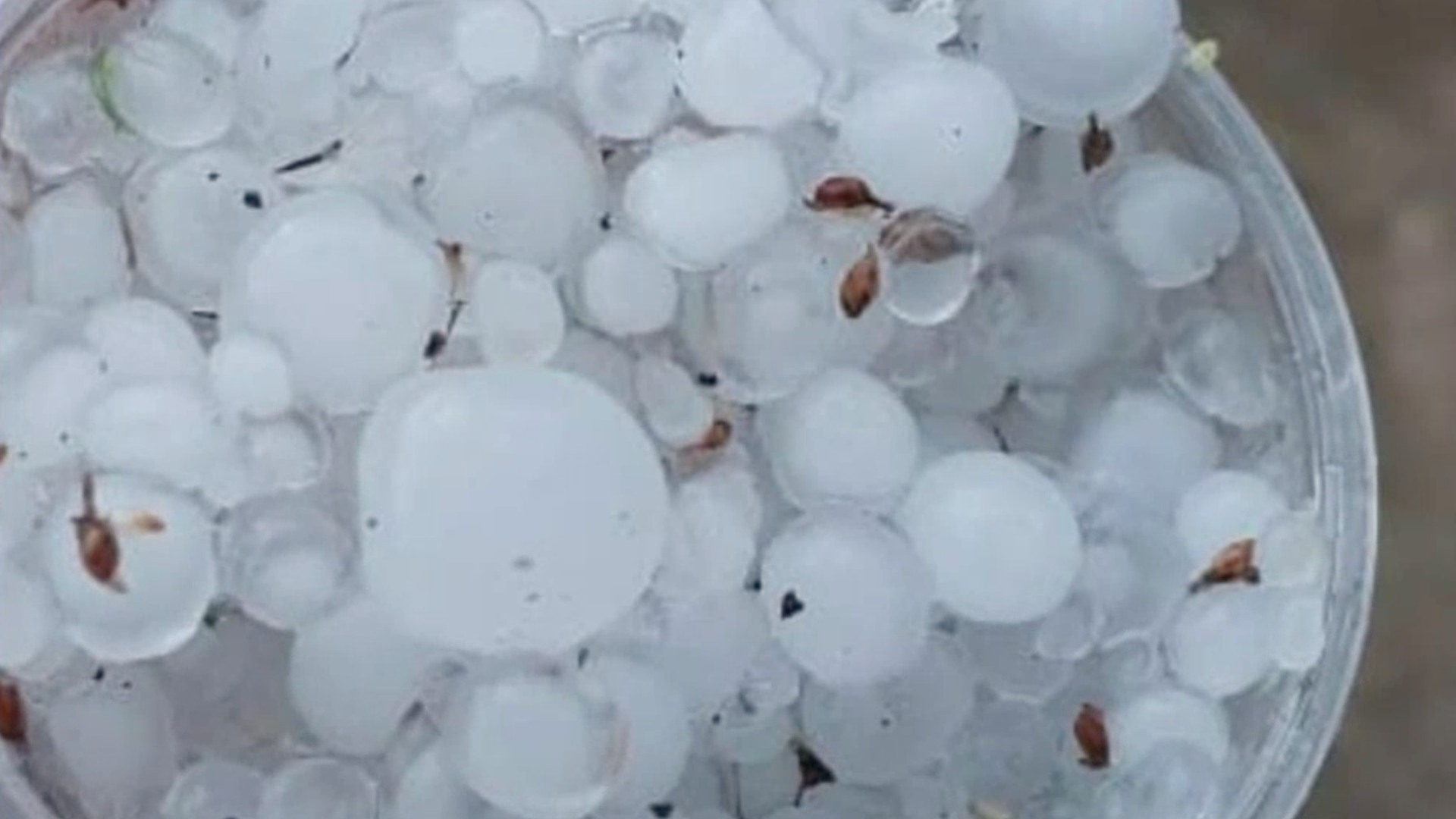 Cae Fuerte Lluvia y Granizo en la Sierra de Zongolica en Veracruz