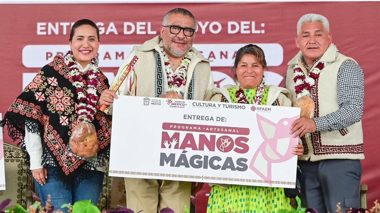 Edomex entrega apoyos a artesanos como parte del programa Manos Mágicas 2025