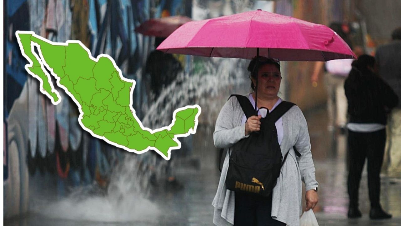 25 estados inician la semana con lluvias fuertes y chubascos este lunes 13 de octubre de 2025
